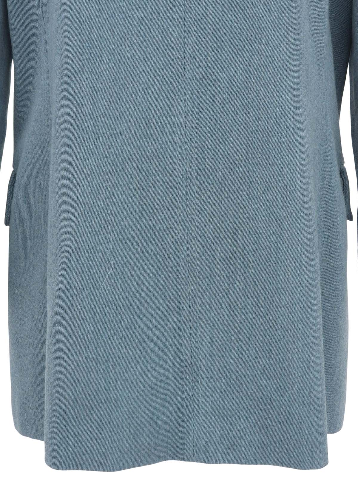 ウールダブルブレストジャケット ライトブルー