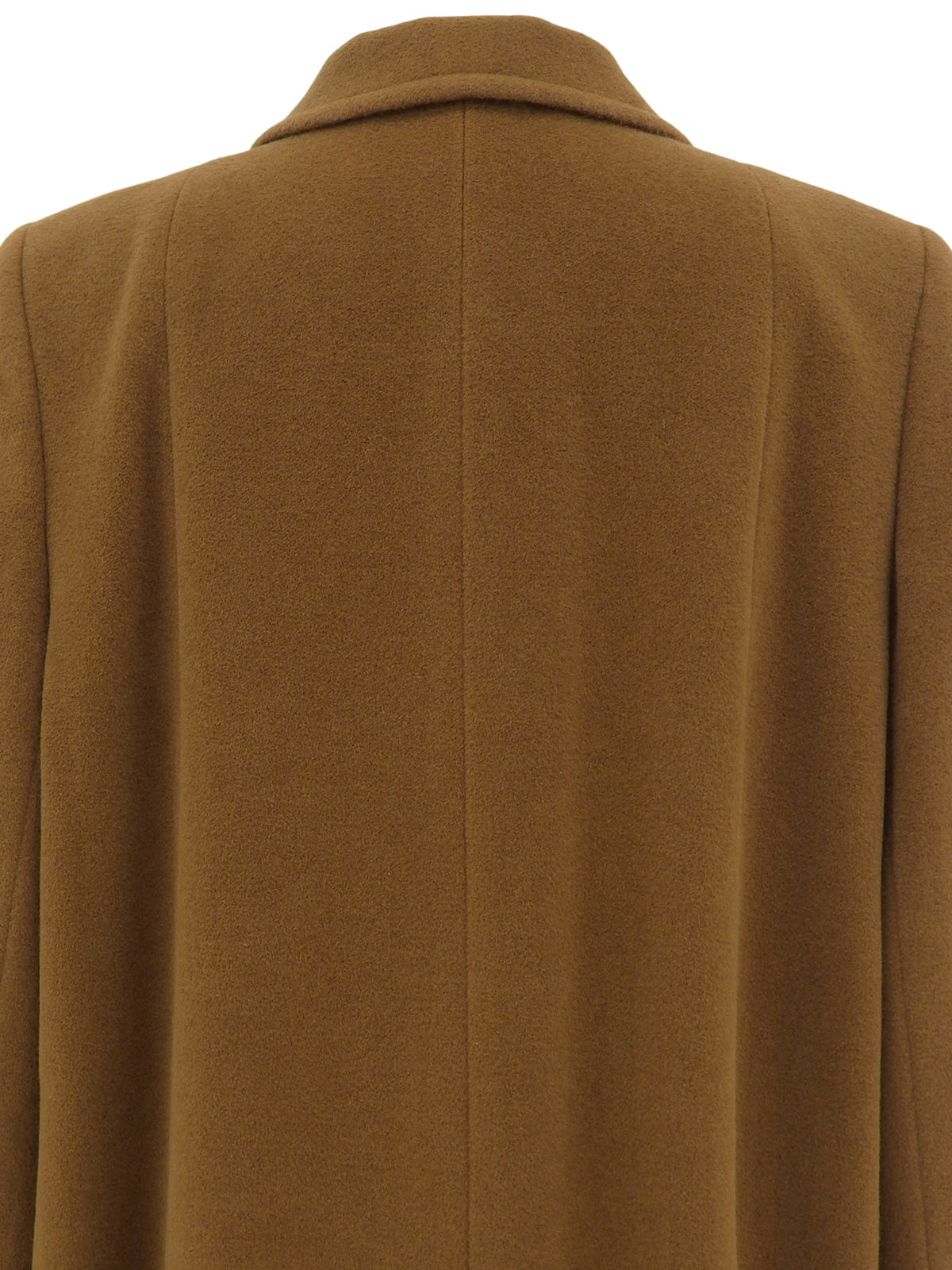 アンゴラウールコンビロゴボタンステンカラーコート キャメル