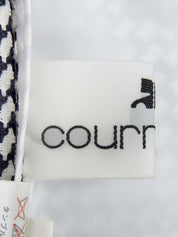 ロゴボタンパールポケットデザインジャケット ホワイト/ブラック