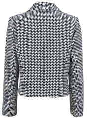 ロゴボタンパールポケットデザインジャケット ホワイト/ブラック