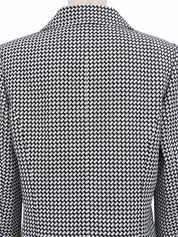 ロゴボタンパールポケットデザインジャケット ホワイト/ブラック