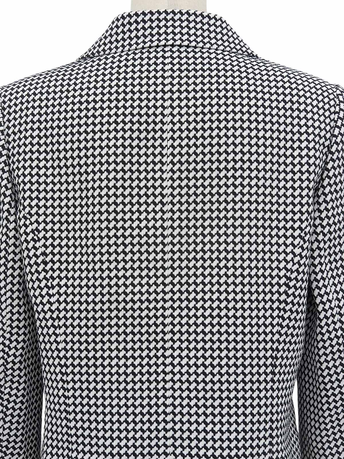 ロゴボタンパールポケットデザインジャケット ホワイト/ブラック