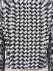 ロゴボタンパールポケットデザインジャケット ホワイト/ブラック