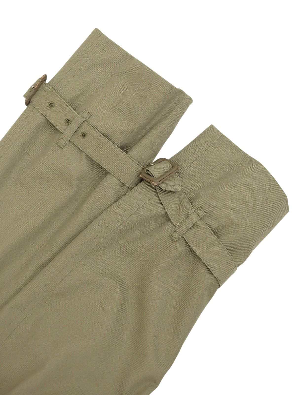 ノバチェックライニングトレンチコート カーキ