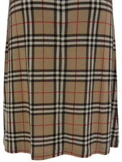 ノバチェックパターンフリルリボンワンピース ベージュ/マルチ