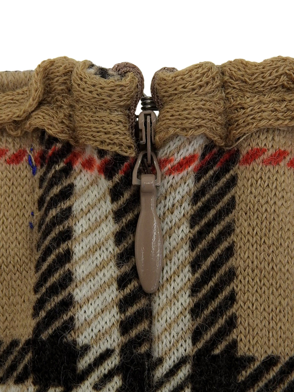 ノバチェックパターンフリルリボンワンピース ベージュ/マルチ