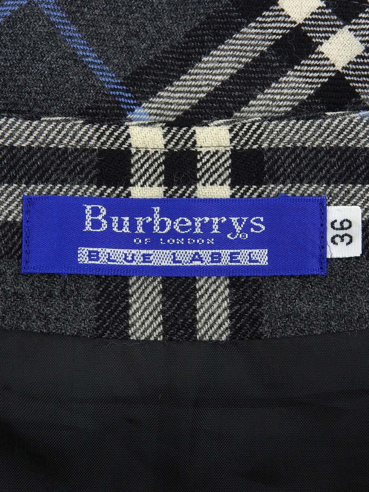 Check pattern skirt in gray