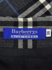 Check pattern skirt in gray