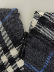 Check pattern skirt in gray