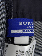 Denim Back Logo Embroidered Dress in Indigo