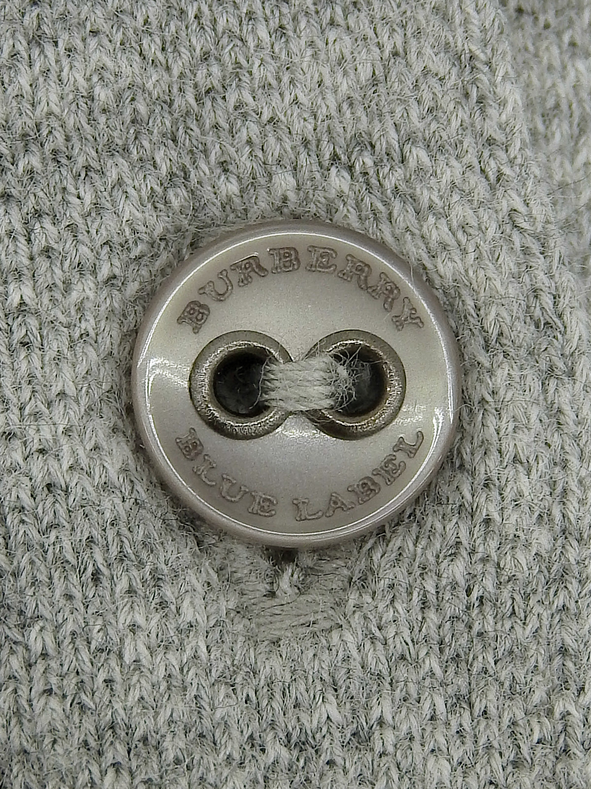 ロゴ刺繍フリルパフスリーブポロシャツ グレー