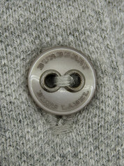 ロゴ刺繍フリルパフスリーブポロシャツ グレー