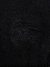 ロゴ刺繍ハーフスリーブトップス ブラック