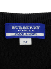 ロゴ刺繍ハーフスリーブトップス ブラック