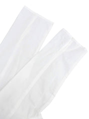 ロゴ刺繍ノバチェックライン七分袖シャツ ホワイト/ベージュ