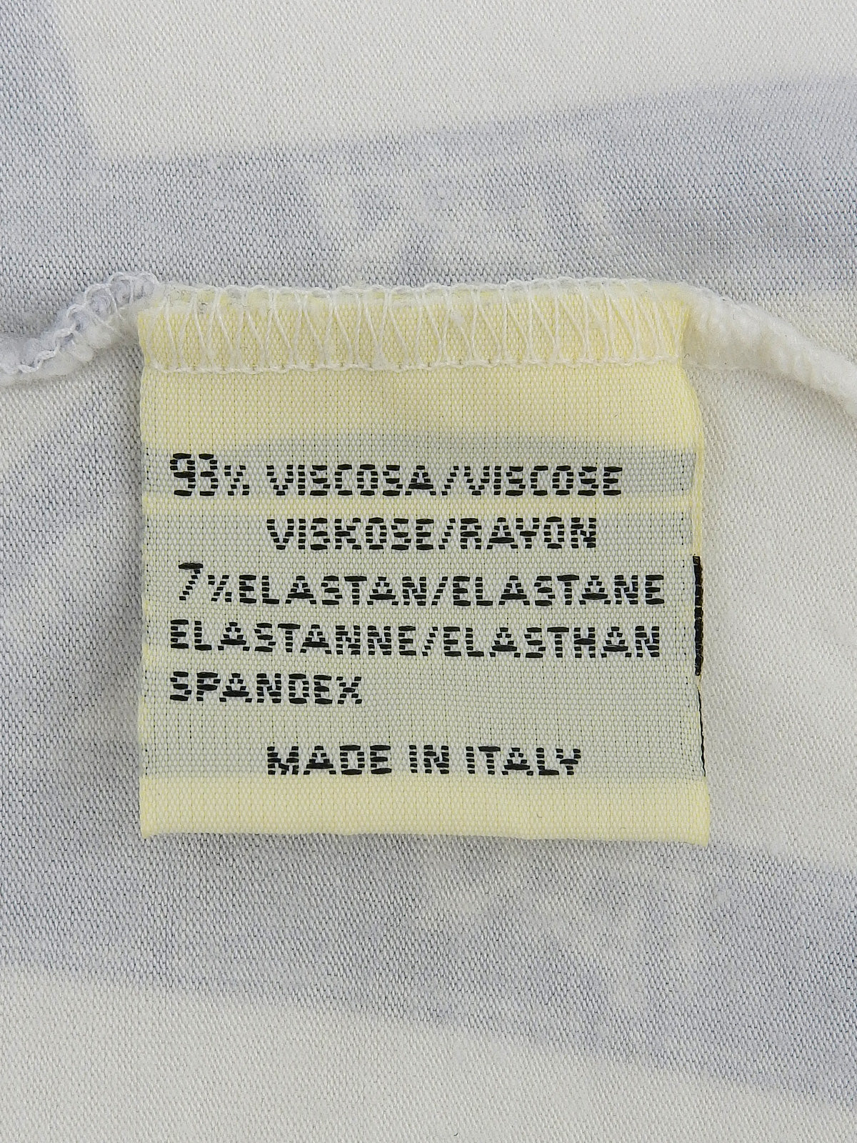 ボルデュックパターン半袖トップス アイスブルー／ホワイト