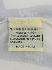 ボルデュックパターン半袖トップス アイスブルー／ホワイト