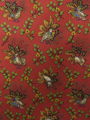 Animal pattern tie in red