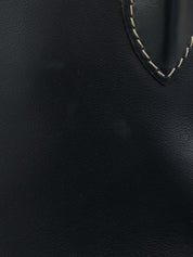 Y-Cut Logo Charm 2-Way Handbag Navy/White