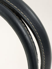 Y-Cut Logo Charm 2-Way Handbag Navy/White