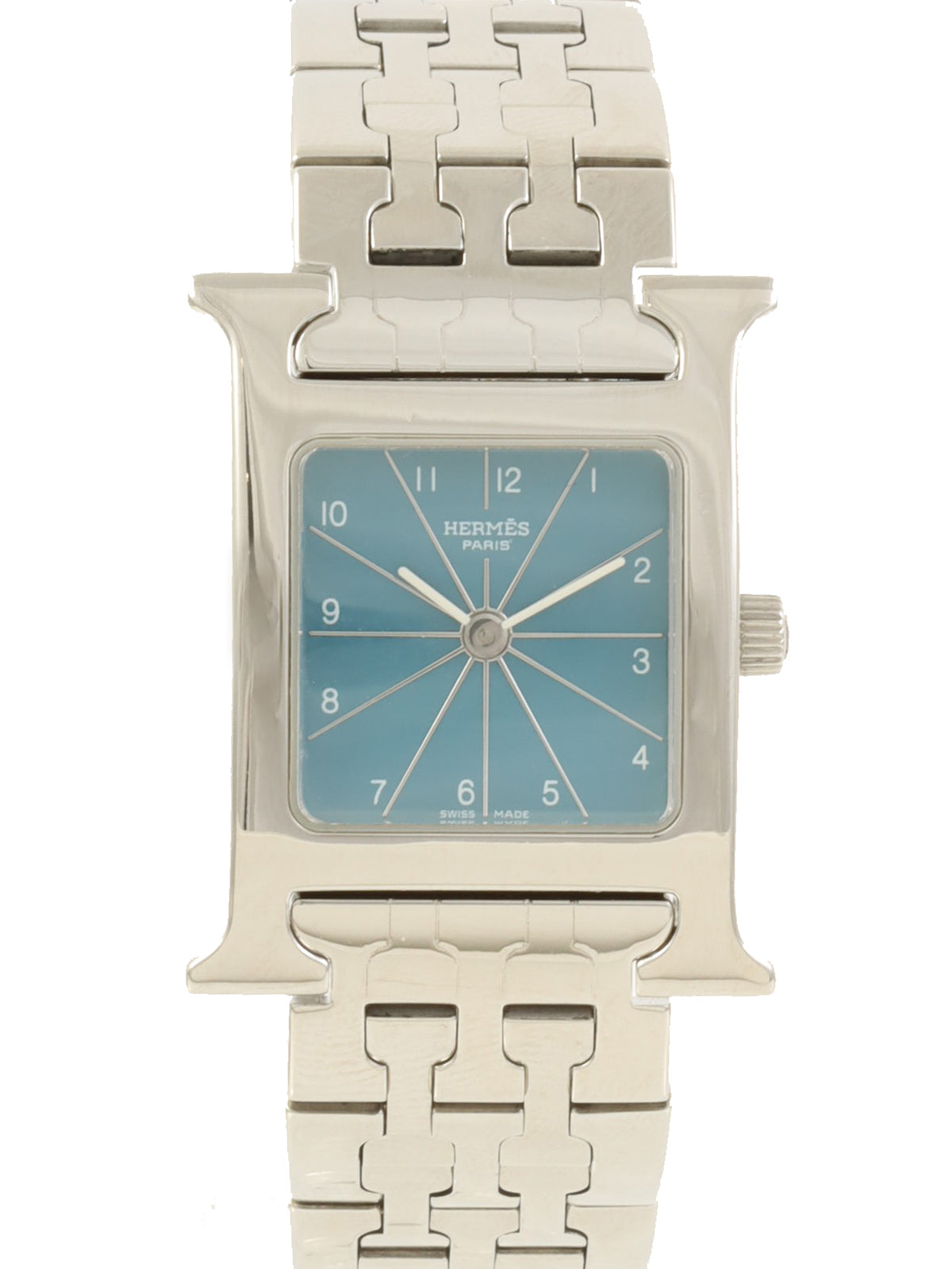 Hウォッチ シルバー/ブルー