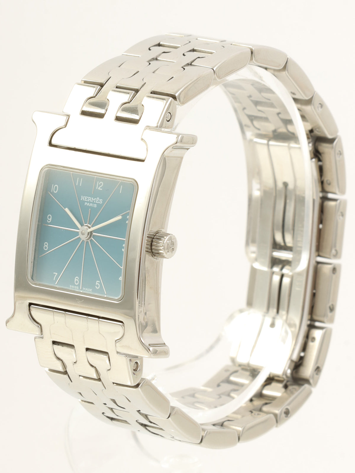 Hウォッチ シルバー/ブルー