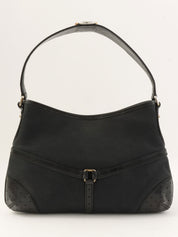 Interlocking One Shoulder Bag Black