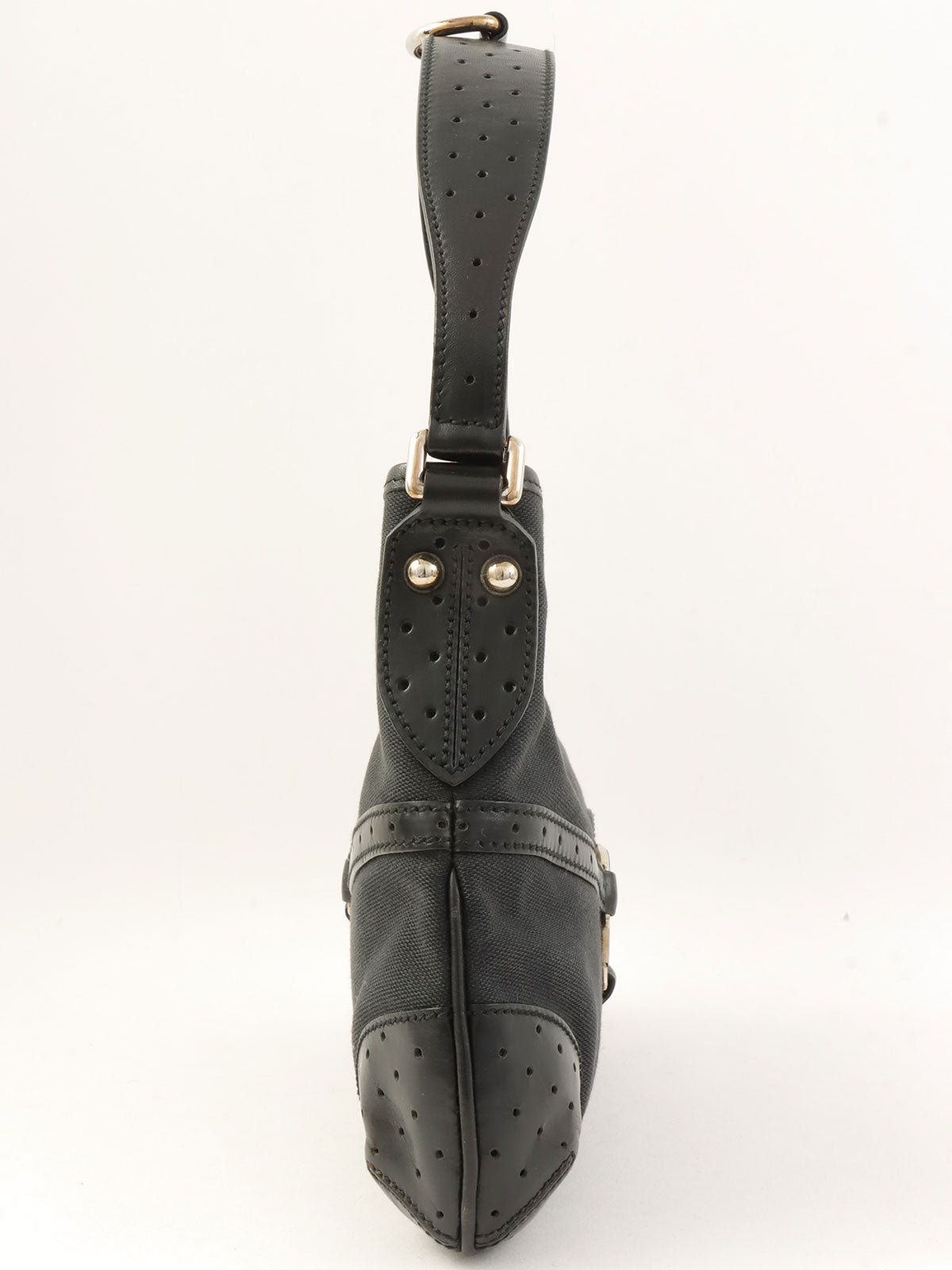 インターロッキングワンショルダーバッグ ブラック