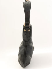 インターロッキングワンショルダーバッグ ブラック