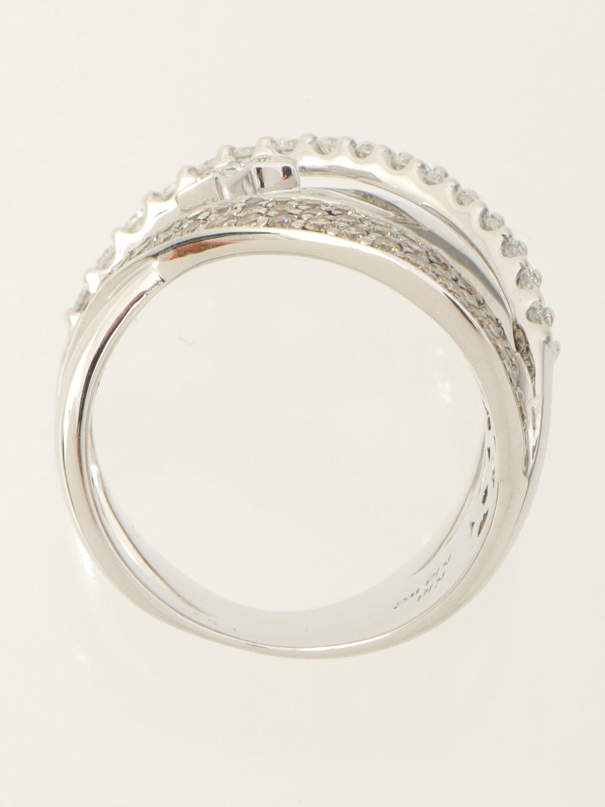 18Kダイヤモンドスターデザインリング シルバー