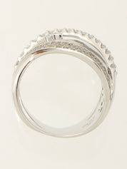 18Kダイヤモンドスターデザインリング シルバー