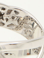 18Kダイヤモンドスターデザインリング シルバー