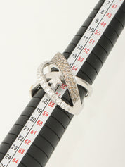 18Kダイヤモンドスターデザインリング シルバー