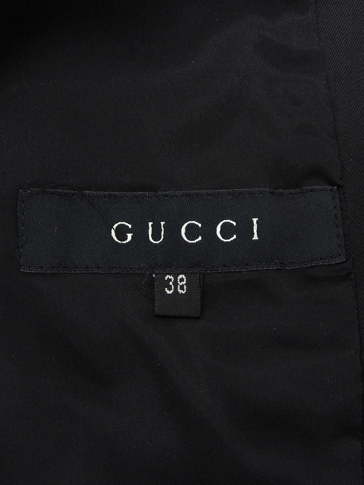 ロゴボタンウエストデザインジャケット ブラック