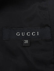 ロゴボタンウエストデザインジャケット ブラック