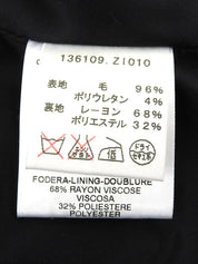 ロゴボタンウエストデザインジャケット ブラック