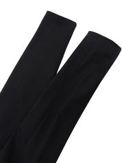 ロゴボタンウエストデザインジャケット ブラック