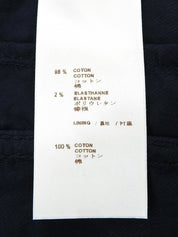 デニムモノグラムパターン半袖ジャケット インディゴ