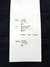 Indigo denim monogram pattern short sleeve jacket