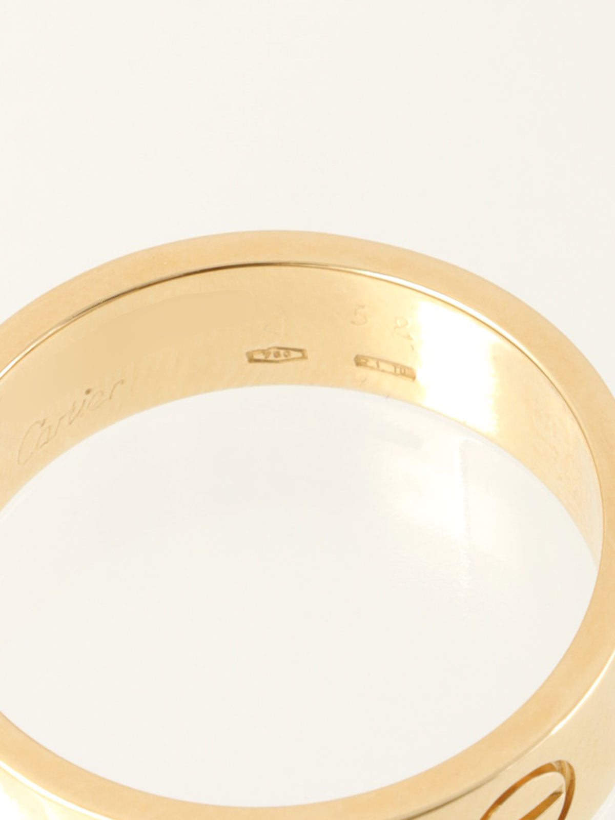 18Kラブリング イエローゴールド