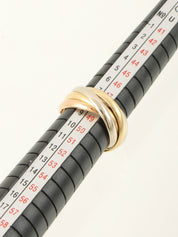 18K5連トリニティリング ホワイトゴールド／イエローゴールド／ピンクゴールド