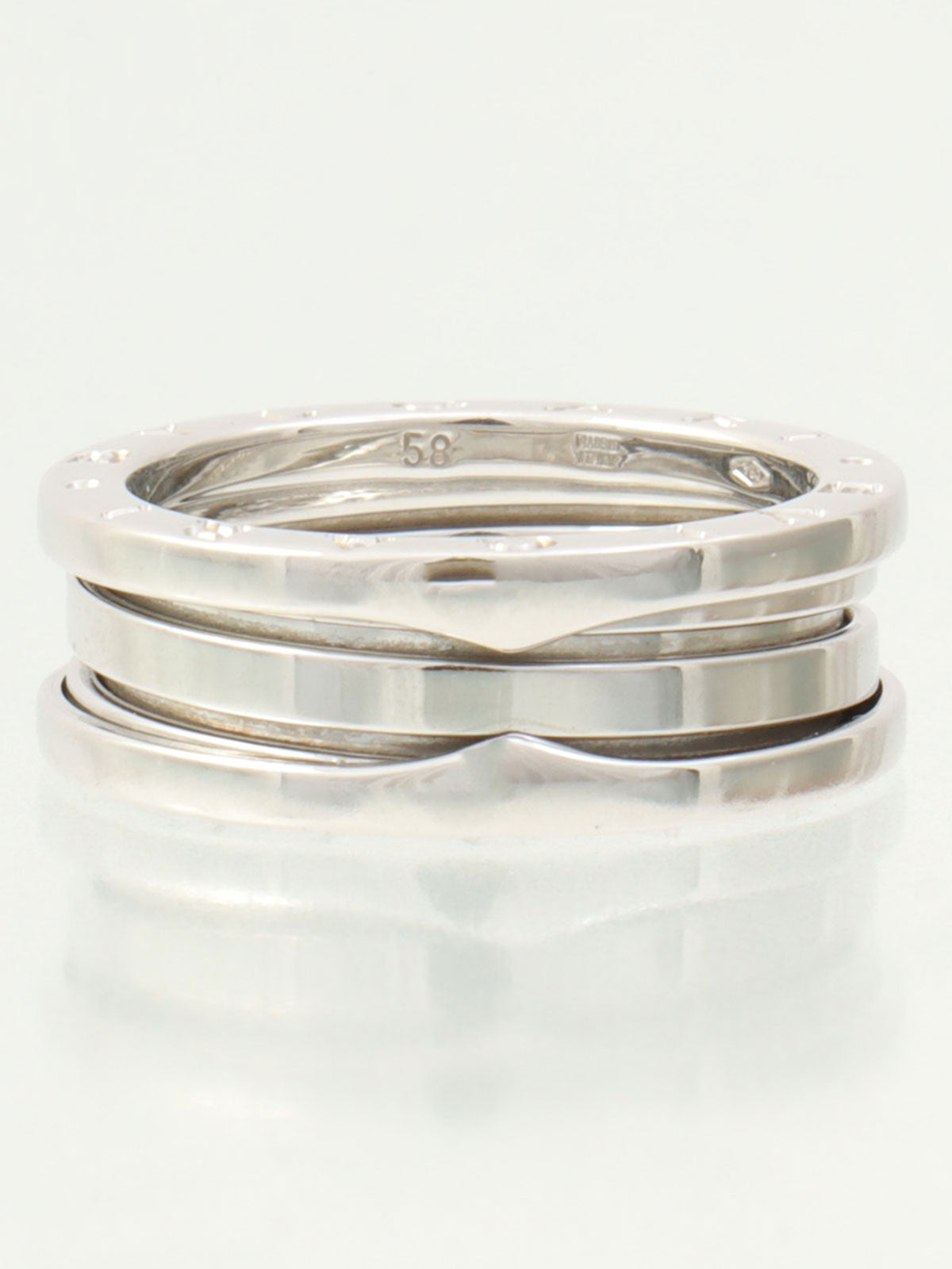 18Kビーゼロワンリング シルバー