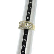 18K Diamond Flower Ring Gold #58