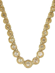 18Kダイヤモンドテニスネックレス ゴールド