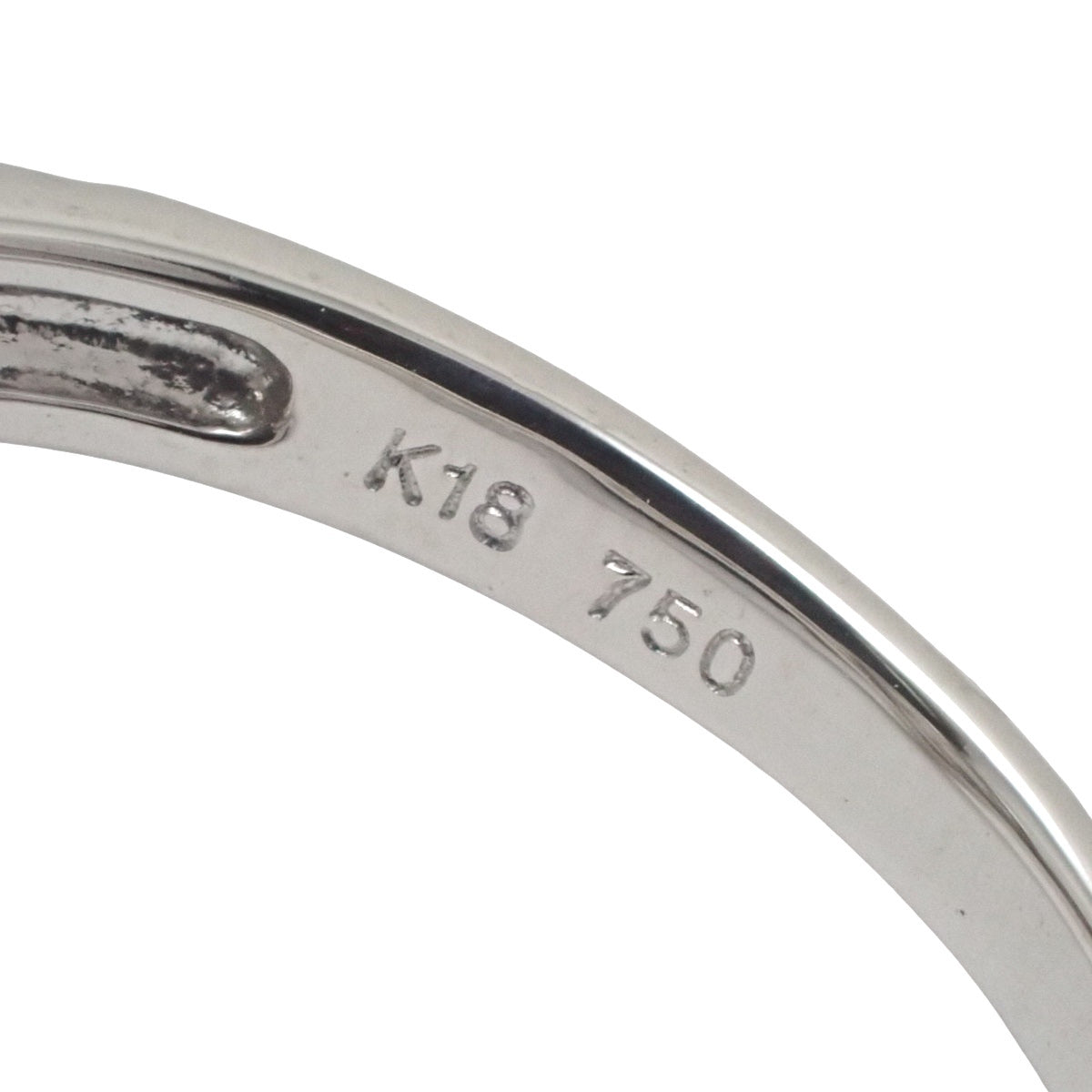 18K Diamond Heart Ring, Silver, #53