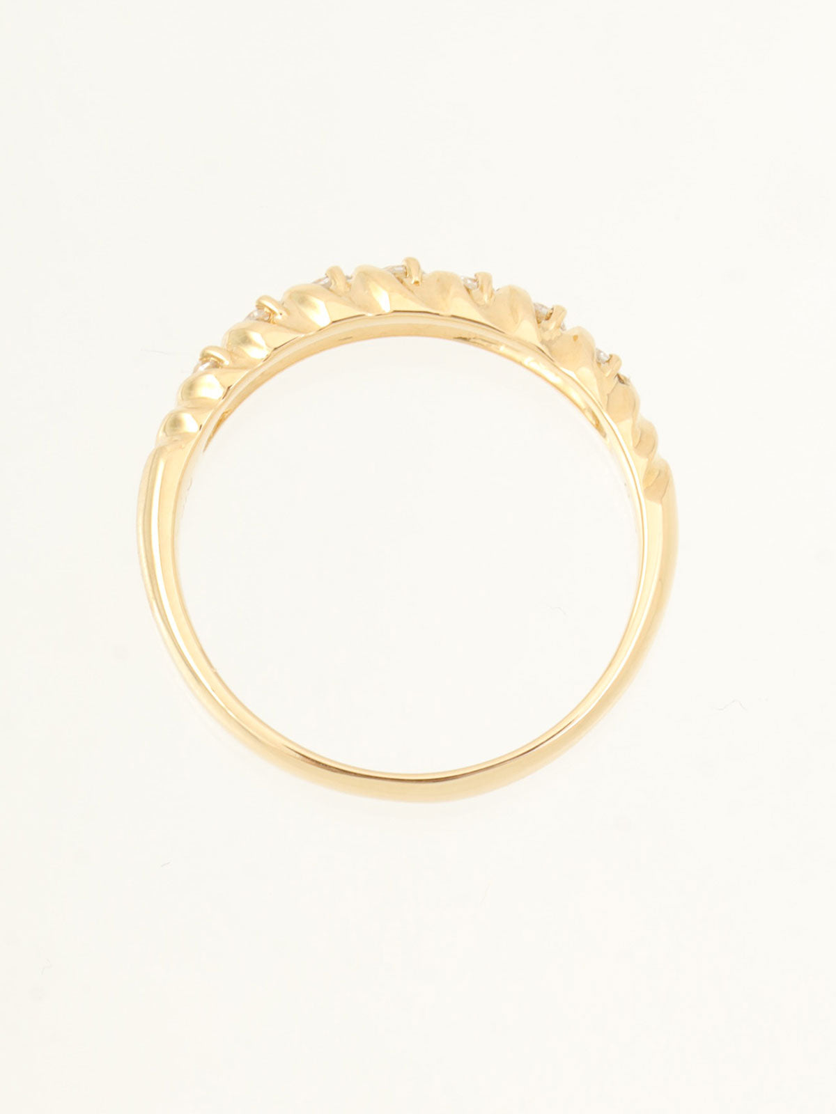 18Kダイヤモンドデザインリング ゴールド #17