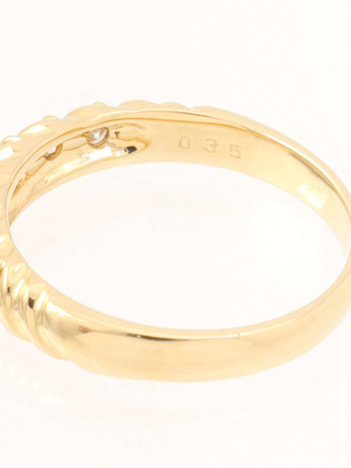 18Kダイヤモンドデザインリング ゴールド #17