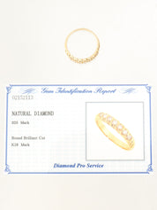 18Kダイヤモンドデザインリング ゴールド #17