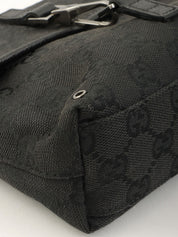 キャンバスGGパターンボディバッグ ブラック