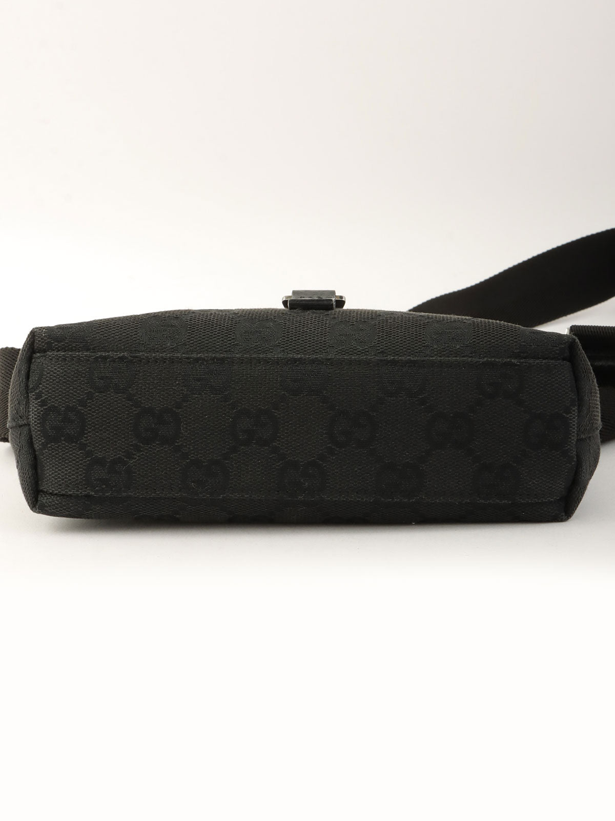 キャンバスGGパターンボディバッグ ブラック